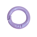 Glittery purple round spring gate ring connector for DIY keychains and bags - 20mm / Light Purple