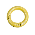 Pearly yellow metal spring ring clasp for DIY keychains and creative accessories - 20mm / Dark Yellow