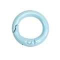 Light blue pearlescent spring ring buckle for DIY keychains and bags accessories - 20mm / Aqua Blue