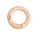Pearlescent light orange round carabiner spring ring for DIY keychains and bags - 20mm / Grapefruit