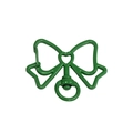 Green butterfly shaped alloy clasp with spring hook for DIY keychain making - Dark Green
