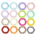 16er-Set bunte, blumenförmige Federringe aus Legierung für DIY-Schlüsselanhänger - Blume Zufällige Farbe