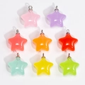 Pendentifs étoiles en acrylique coloré pour porte-clés DIY et accessoires de sacs - Petite Étoile - Couleur Aléatoire