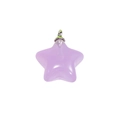 Pendentif étoile violette translucide en acrylique avec anneau pour bijoux DIY et sacs - Petite Étoile - Violet Clair
