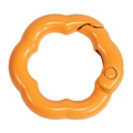 Leuchtend orangefarbener Karabiner in Blumenform für DIY-Schlüsselanhänger-Bastelarbeiten - Blume - Orange