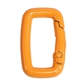Leuchtend oranger rechteckiger Federring mit glänzender Metallbeschichtung für DIY-Keychains - Rechteck-Orange
