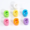 Perline colorate in acrilico lettera G per creazione di gioielli fai da te - Lettera G / Diametro del foro 6mm / Colore Casuale