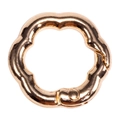Blumenförmiger Metall-Federverschluss in Roségold für DIY-Schmuck und Schlüsselanhänger - Blume - KC Gold