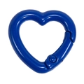 Blauer herzförmiger Karabiner aus Legierung mit Schnappverschluss für DIY Schlüsselanhänger - Herz - Königsblau
