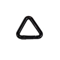 Mosquetón triangular negro con resorte para llaveros y accesorios metálicos diversos - Triángulo-Negro