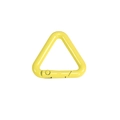Mosquetón triangular de metal en amarillo brillante para llaveros y accesorios varios - Triángulo-Amarillo