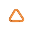 Mosquetón triangular naranja vibrante hecho de metal de aleación lacado premium - Triángulo-Naranja