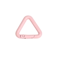 Mosquetón triangular rosa de metal con acabado lacado para llaveros y bolsos - Triángulo-Rosa Claro