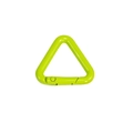Mosquetón triangular de metal lacado verde brillante para llaveros exteriores - Triángulo-Verde Fruta
