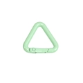 Mosquetón triangular verde menta de aleación de metal pintado para llaveros y bolsos - Triángulo-Verde Leche