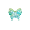 DIY colorful iridescent butterfly beads made of acrylic for jewelry making - Agile Straight Hole Butterfly / Gradient Green Blue