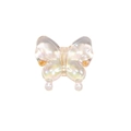 Translucent aurora acrylic butterfly bead with colorful iridescent finish for DIY crafts - Agile Straight Hole Butterfly / Transparent Grapefruit