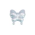 Iridescent light blue butterfly acrylic bead with pearl finish for DIY jewelry crafts - Agile Straight Hole Butterfly / Pearlescent Light Blue