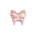 Pink iridescent acrylic butterfly bead with teardrop pendant for DIY jewelry making - Agile Straight Hole Butterfly / Pearlescent - Light Pink