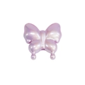 Pink purple acrylic butterfly bead with iridescent finish for DIY jewelry crafts - Agile Straight Hole Butterfly / Pearlescent Purple