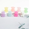 Colorful acrylic bear beads in macaron colors for DIY jewelry making and bracelets - Bear - Random Jelly Color