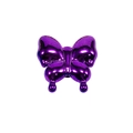 Polished metallic purple butterfly acrylic bead for DIY jewelry making accessories - Agile Straight Hole Butterfly / Metallic Purple