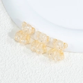 Translucent amber acrylic bear beads with cracked ice texture for DIY jewelry making - Bear - Crackle Orange
