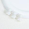 Polished white acrylic bear bead accessory for DIY jewelry and handmade bracelets - Bear - Jelly White