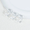 Three clear acrylic bear beads for DIY jewelry making and craft decorations - Bear - Clear White
