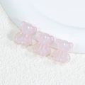 DIY acrylic pastel pink glitter bear beads for handmade jewelry and accessories - Bear - Shimmer Pink
