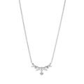 Elegante collana d'argento con pendente ad ali a V e pietre di zircone bianco - Collana Multi-Zircone B (Oro)