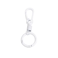 Witte marmeren veerclip met O-ring voor DIY tassen en sleutelhangers - Karabijnhaak En Veer En Sleutelring / Wit
