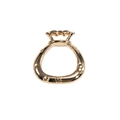 Golden lucky bag spring ring keychain with engraved Fu character for DIY jewelry - KC Gold