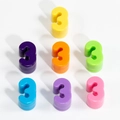 Bunte Acrylperlen Zahl 3 in 7 Farben für DIY Schmuckherstellung und Basteln - Nummer 3 (Zufällige Farbe)