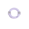 Anello a molla viola con trama a scaglie e strass per portachiavi fai-da-te - Viola Chiaro