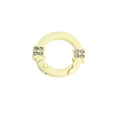 Anello a molla giallo chiaro con motivo serpente e strass per accessori fai da te - Giallo Chiaro