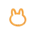 Orange rabbit shaped metal spring ring buckle for DIY bag accessories and keychains - Orange
