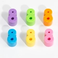 Bunte Acrylperlen in Zahl 8 Form in 6 Farben für DIY-Schmuck und Handyketten - Nummer 8 (Zufällige Farbe)
