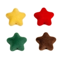 Perles étoiles floquées en jaune, rouge, vert et marron pour bricolage créatif - Étoile / Couleur Aléatoire