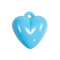 Sky blue heart-shaped acrylic charm with a glossy finish for DIY keychain accessories - Blue