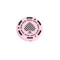 Pink round spade poker chip bead with checkered pattern for DIY bracelet making - Texas Poker Chip Round Pieces / Spade pattern / Pink