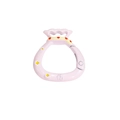 Pink lucky bag spring ring keychain with red polka dots and fortune character - Blessing Bag / Light Pink
