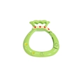 Lucky bag spring ring keychain connector in light green finish with red dots and star detail - Blessing Bag / Spring Green