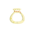 Lucky bag shaped spring snap hook in yellow enamel finish for DIY keychain making - Blessing Bag / Light Yellow