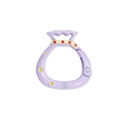Lucky bag shaped spring buckle in lavender purple finish for DIY keychain accessories - Blessing Bag / Light Purple