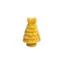 DIY yellow flocked Christmas tree shaped bead for keychains and mobile straps - Christmas Tree / Yellow