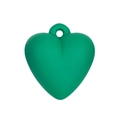 Matte green acrylic heart pendant with pre-drilled hole for DIY jewelry making - Dark Green