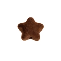 Perle étoile pentagramme floquée marron avec trou vertical pour bijoux DIY - Étoile / Marron