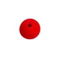 Balle en mousse rouge avec fente centrale pour travaux manuels et nez de clown - Perles rondes / Rouge