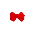 Nœud en velours rouge floqué pour bijoux DIY et accessoires cheveux texture douce - Nœud / Rouge